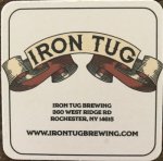 beer coaster from Ironrock Brewing Co.  ( NY-IRON-1 )