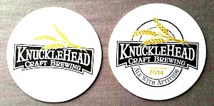 beer coaster from Kobors Brewing (& Distributing) Co. (Kobor & White Brewing Co.) ( NY-KNUCK-1 )