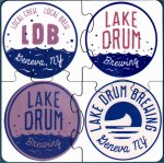 beer coaster from Lake Placid Pub & Brewery (Lake Placid Craft Brewing Co.) ( NY-LAKE-2 )