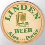 beer coaster from Lion Brewery of New York City ( NY-LIND-1 )