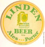 beer coaster from Lion Brewery of New York City ( NY-LIND-1A )