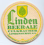 beer coaster from Lion Brewery of New York City ( NY-LIND-3 )