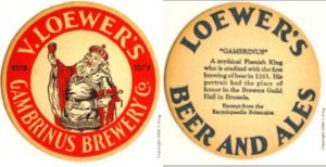 beer coaster from Long Beach Brewing Co. ( NY-LOEW-2B )