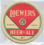 beer coaster from Long Beach Brewing Co. ( NY-LOEW-3 )