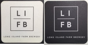 beer coaster from Long Lot Farm Brewery ( NY-LONI-1 )