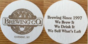 beer coaster from Mayer, David, Brewing Co. ( NY-MARK-3 )