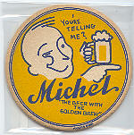 beer coaster from Middle Ages Brewing Co. ( NY-MICH-2 )