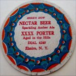 beer coaster from Nedloh Brewing Co. ( NY-NEC-2 )