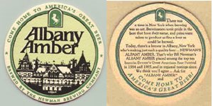 beer coaster from Next Chapter Brewpub ( NY-NEWM-3A )