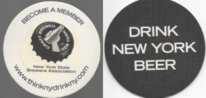 beer coaster from New Yorker Brewing Co ( NY-NEWY-1 )