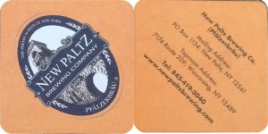 beer coaster from New York & Brooklyn Brewing Co. ( NY-NPAL-2 )