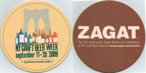 beer coaster from New York Gold Brewing Co ( NY-NYCW-2009 )