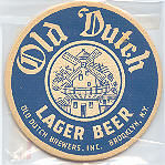 beer coaster from Old Factory Brewing Co ( NY-ODCH-2B )