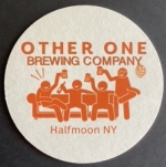 beer coaster from Otto Huber Brewery ( NY-OTHE-5 )