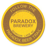 beer coaster from Park Slope Brewing Co. ( NY-PARA-1A )