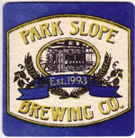 beer coaster from Parlor City Brewery ( NY-PARK-1 )