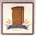 beer coaster from Peconic County Brewing ( NY-PERL-2 )