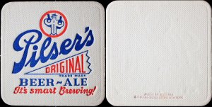 beer coaster from Pine Island Brewing Co. ( NY-PILS-1 )