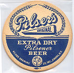 beer coaster from Pine Island Brewing Co. ( NY-PILS-2 )