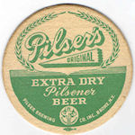 beer coaster from Pine Island Brewing Co. ( NY-PILS-2A )