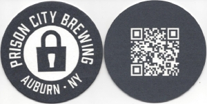 beer coaster from Prosper Brewing Co. ( NY-PRIS-6 )