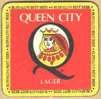 beer coaster from Queens Brewery ( NY-QEEN-1 )