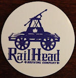 beer coaster from Ramapo Valley Brewery ( NY-RAIL-1 )