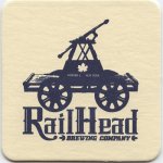 beer coaster from Ramapo Valley Brewery ( NY-RAIL-2 )