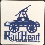 beer coaster from Ramapo Valley Brewery ( NY-RAIL-3 )