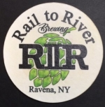 beer coaster from Railhead Brewing Co. ( NY-RAIT-1 )