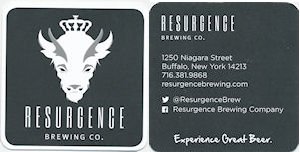 beer coaster from Retirement Gig Brewery ( NY-RESR-1 )