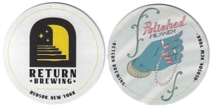 beer coaster from Rheingold Breweries, Inc. ( NY-RETU-2 )