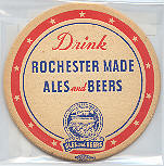 beer coaster from Rock Valley Brewing Company ( NY-ROC-1 )