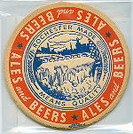 beer coaster from Rock Valley Brewing Company ( NY-ROC-2 )