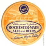 beer coaster from Rock Valley Brewing Company ( NY-ROC-3E )