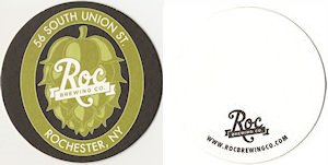 beer coaster from Rochester Brew Pub ( NY-ROCB-1 )