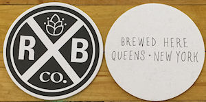 beer coaster from Roe Jan Brewing Co. ( NY-ROCKA-1 )