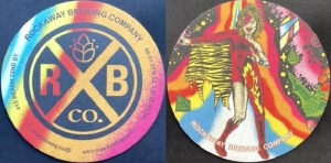 beer coaster from Roe Jan Brewing Co. ( NY-ROCKA-2 )