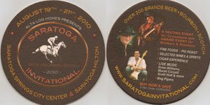 beer coaster from Saratoga Brewing Co. (Olde) ( NY-SARA-2010 )