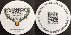 beer coaster from Seneca Street Brew Pub ( NY-SENE-1 )