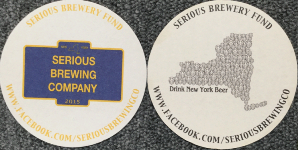 beer coaster from Seven Hamlets Brewing Co. ( NY-SER-1 )