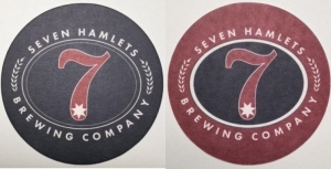 beer coaster from Seven Points Brewery ( NY-SEVE-1 )