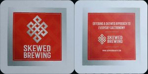 beer coaster from Slate Town Brewing Co.  ( NY-SKEW-1 )