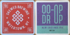 beer coaster from Slate Town Brewing Co.  ( NY-SKEW-2 )