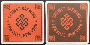 beer coaster from Slate Town Brewing Co.  ( NY-SKEW-3 )