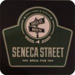 beer coaster from Serious Brewing  Co. ( NY-SSB-1 )