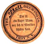 beer coaster from Stoneyard Brewing Company ( NY-STL-1 )