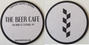 beer coaster from Summerhill Brewing ( NY-SUBV-1 )