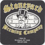 beer coaster from Stony Point Brewing Co ( NY-SYARD-1 )