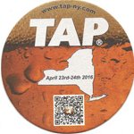 beer coaster from Tap Room Restaurant & Brewery Corp. ( NY-TPNY-2016 )